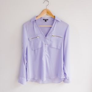 Express Purple Women's Top Size Small